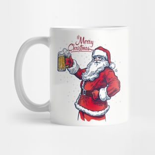 Merry Christmas One Beer Jar Santa Claus costume Mug